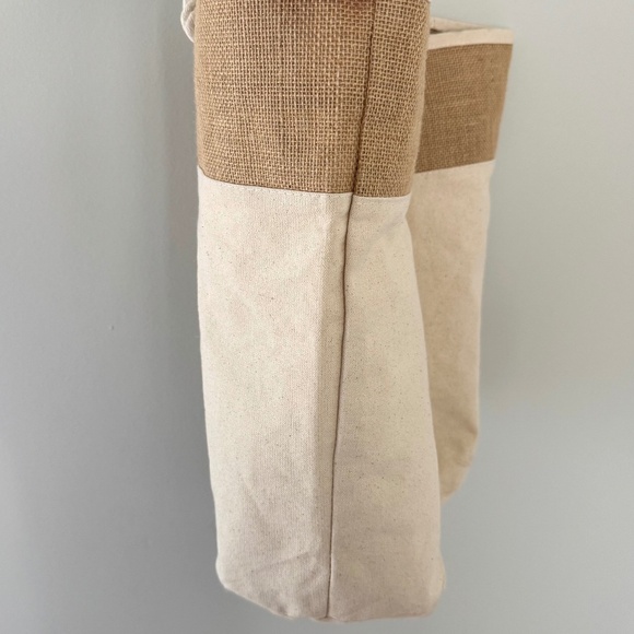 Jute Canvas Rope Tote Bag - Picture 8 of 11